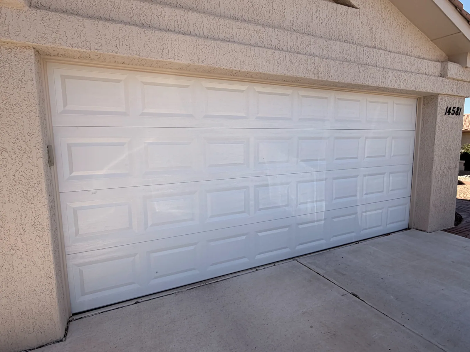 Completed garage door work in Tucson, AZ