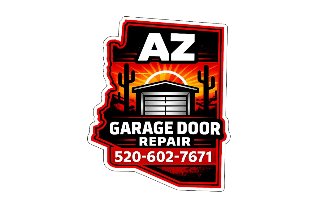 AZ Garage Door Repair completed garage door installation with before and after results in Tucson